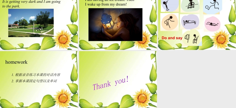 外研版小学英语课件-Module 5 Unit 2 He's riding his bike, but it starts to rain. 课件1.ppt