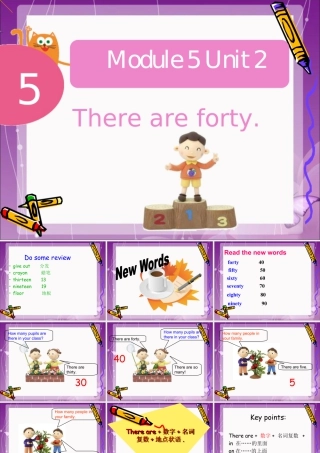 外研版小学英语课件-Module 5 Unit 2 There are fort.ppt