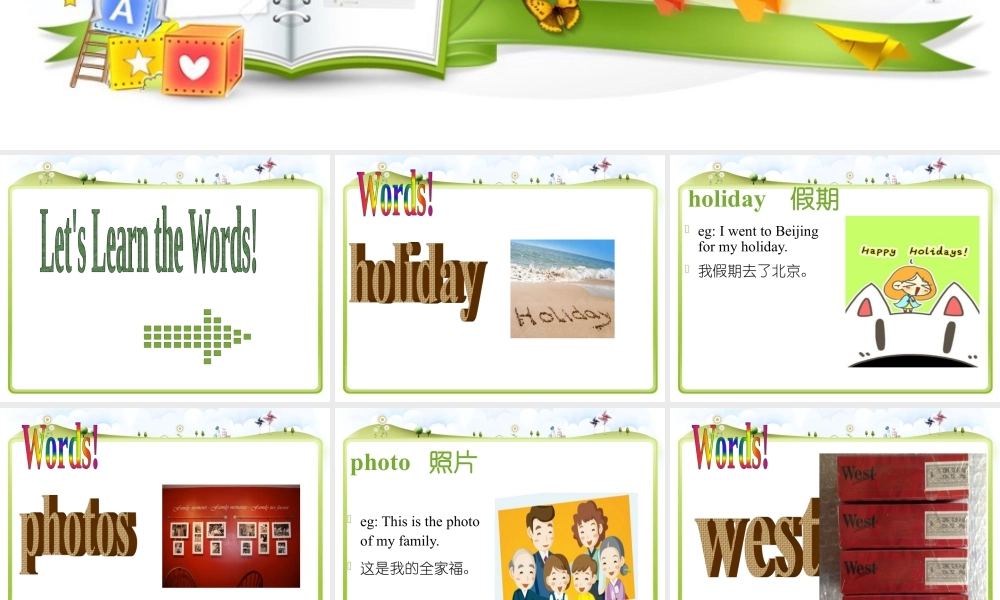 外研版小学英语课件-Module 6 Unit 1 I went there last year 课件1.ppt