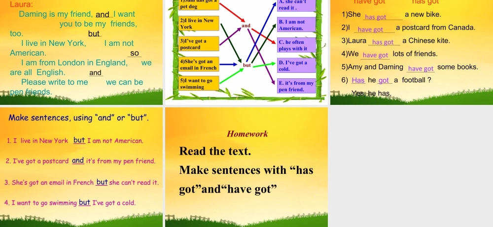 外研版小学英语课件-Module 6 Unit 1 You've got a letter from New Yor.ppt