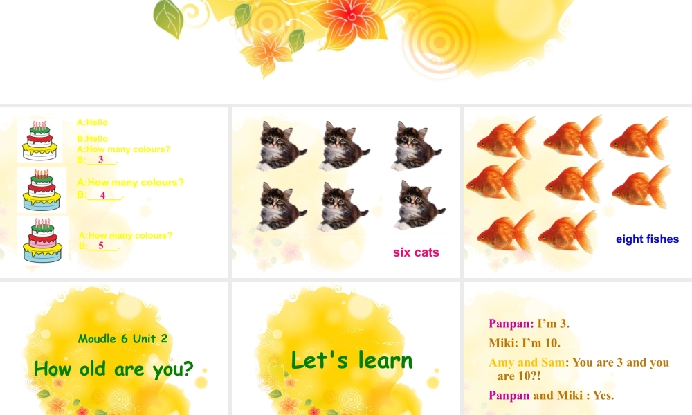 外研版小学英语课件-Module 6 Unit 2 How old are you 课件.ppt