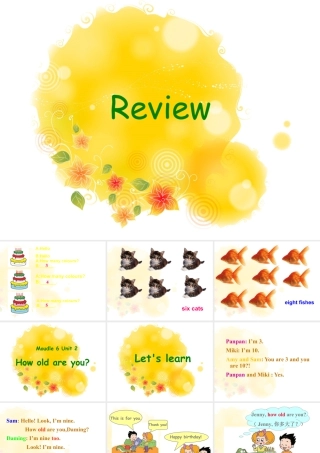 外研版小学英语课件-Module 6 Unit 2 How old are you 课件.ppt