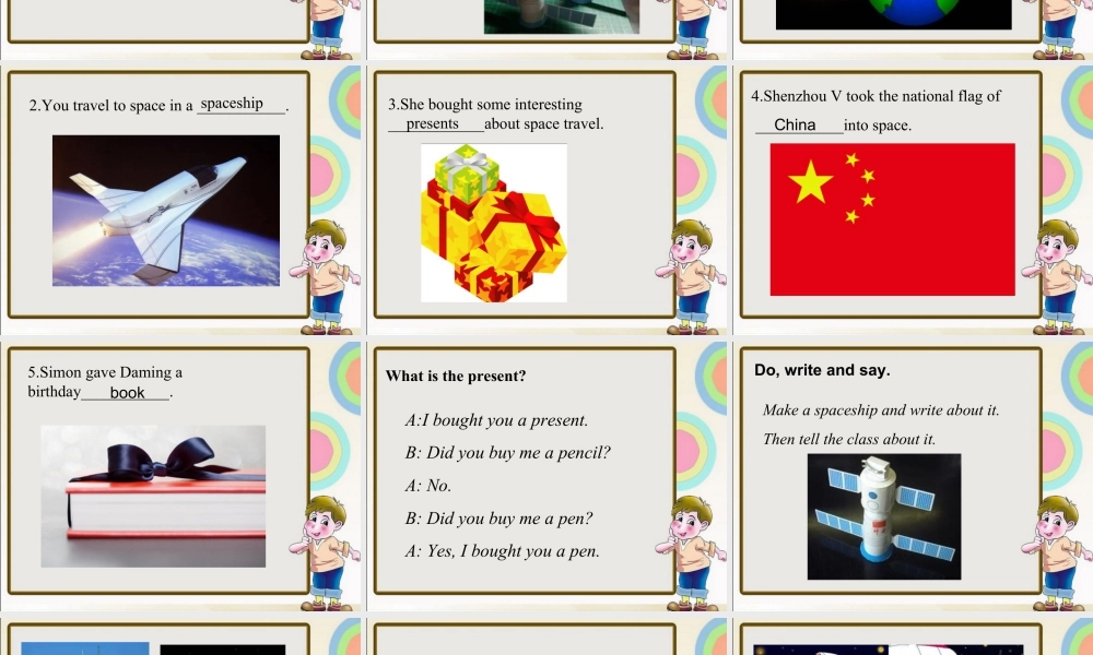 外研版小学英语课件-Module 6 Unit 2 The name of the spaceship is shenzhou V. 课件1.ppt