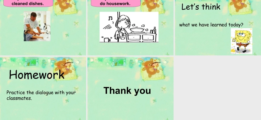 外研版小学英语课件-Module 7 Unit 1 I helped Mum 课件.ppt