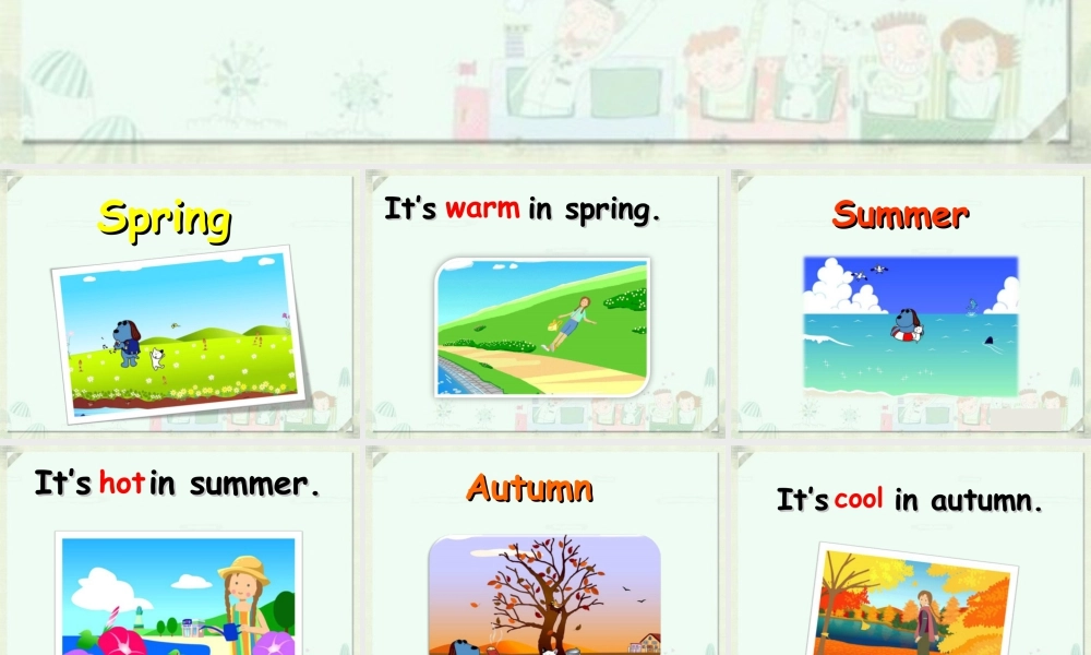 外研版小学英语课件-Module 7 Unit 2 It's warm today 课件3.ppt