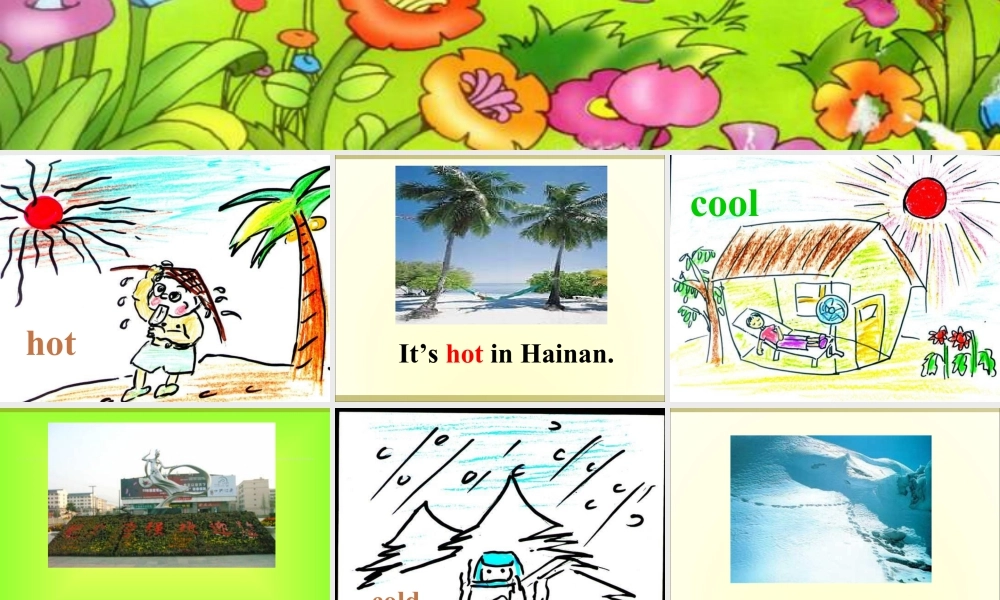 外研版小学英语课件-Module 7 Unit 2 It's warm today课件2.ppt