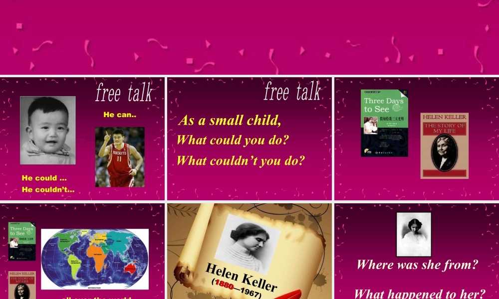 外研版小学英语课件-Module 7 Unit 2 She couldn't see or hear. 课件1.ppt