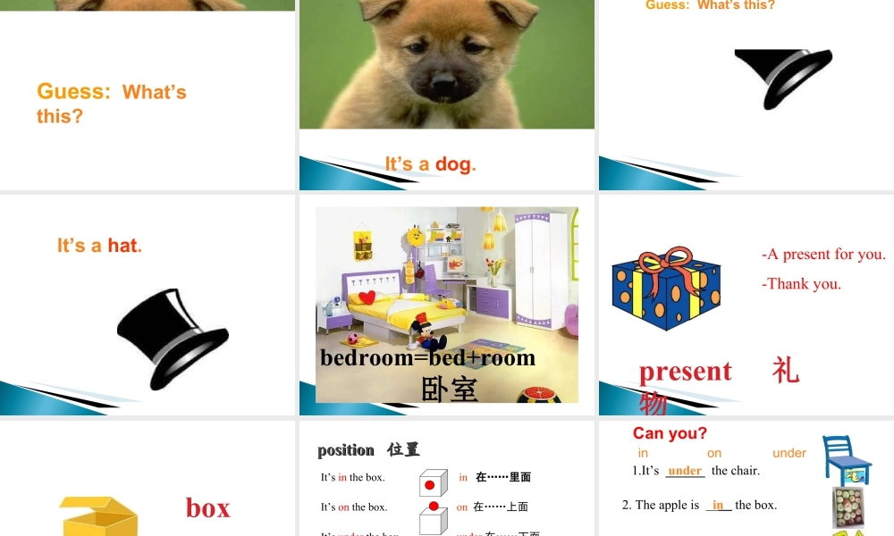 外研版小学英语课件-Module 8 Unit 1 It's on your desk 课件1.ppt