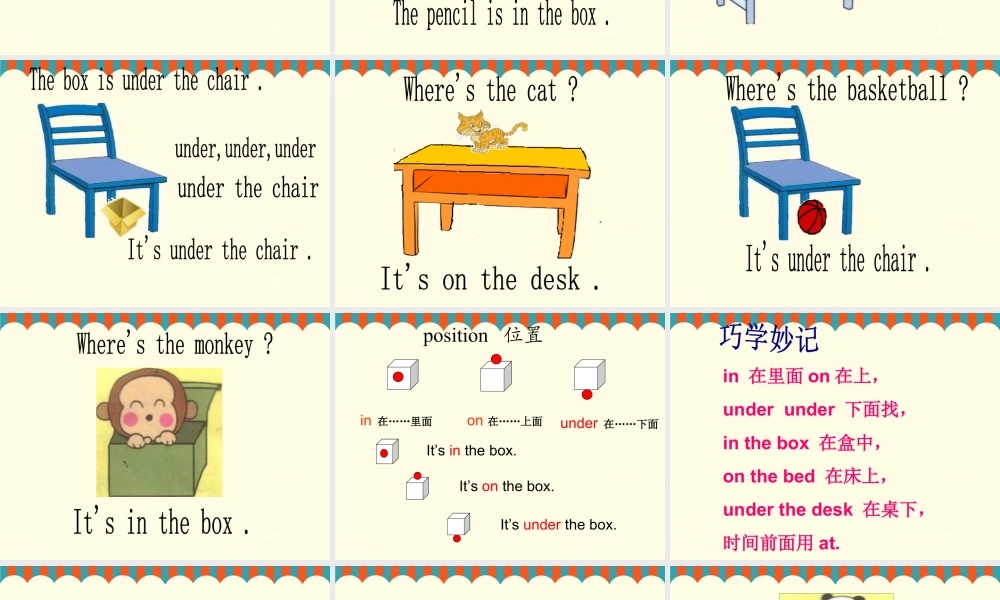 外研版小学英语课件-Module 8 Unit 1 It's on your desk 课件3.ppt