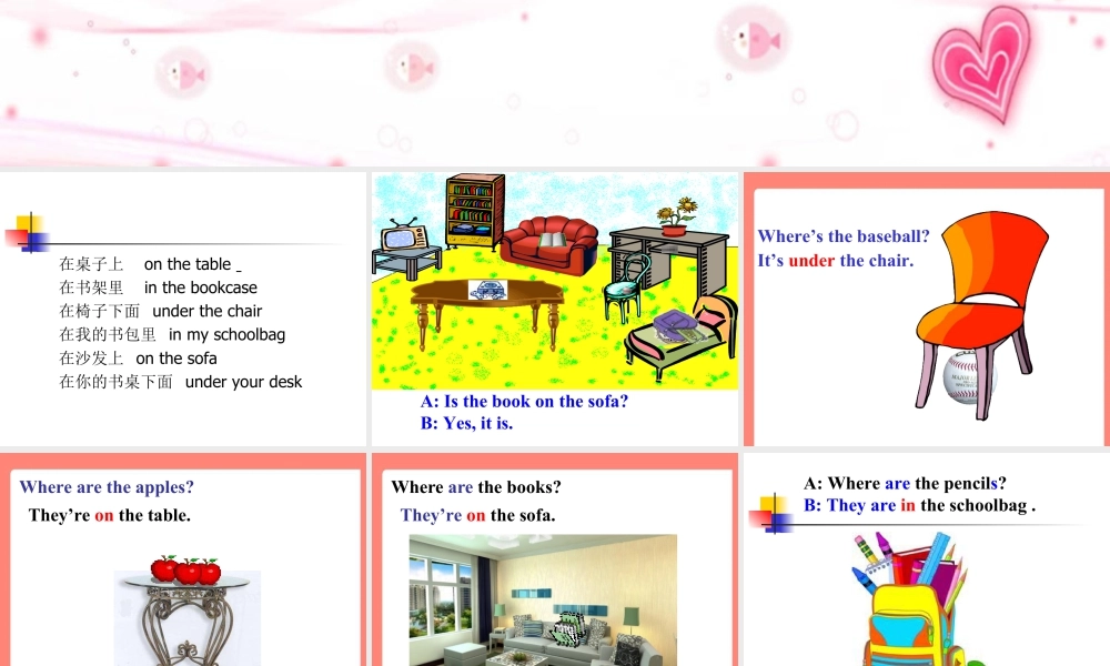 外研版小学英语课件-Module 8 Unit 1 Why do you have cups on your heads--Where is the...句型操练.ppt