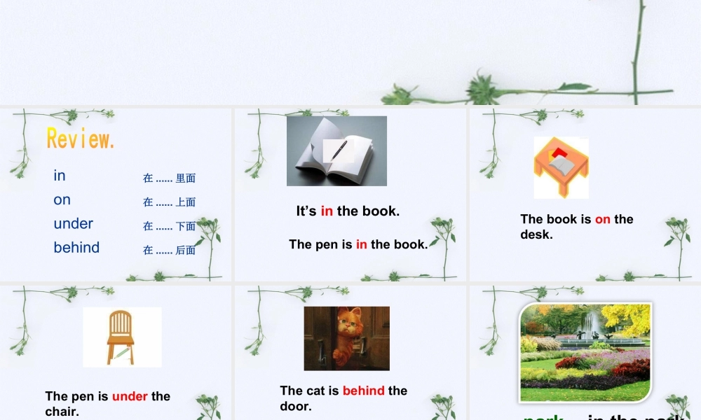 外研版小学英语课件-Module 8 Unit 2 Daming flies a kite in the park 课件3.ppt
