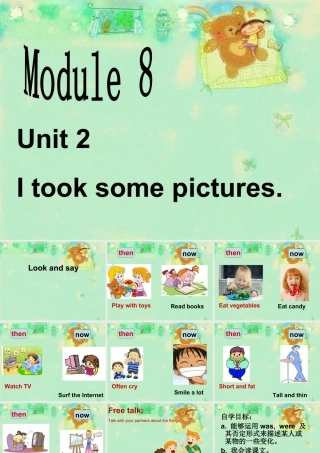 外研版小学英语课件-Module 8 Unit 2 I took some pictures 课件.ppt