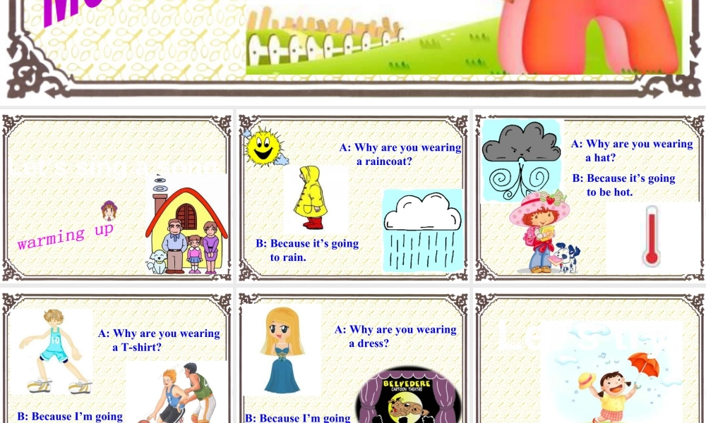 外研版小学英语课件-Module 8 Unit 2 Why are you wearing a hat 课件1.ppt