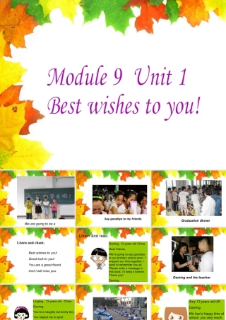 外研版小学英语课件-Module 9 Unit 1 Best wishes to you! 课件1.ppt