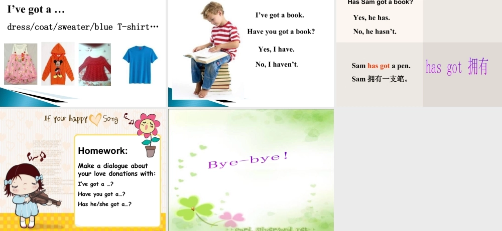 外研版小学英语课件-Module 9 Unit 1 I've got a new book课件2.ppt