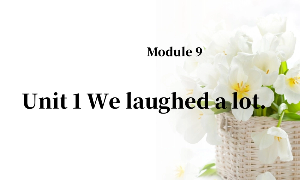 外研版小学英语课件-Module 9 Unit 1 We laughed a lot 课件1.ppt