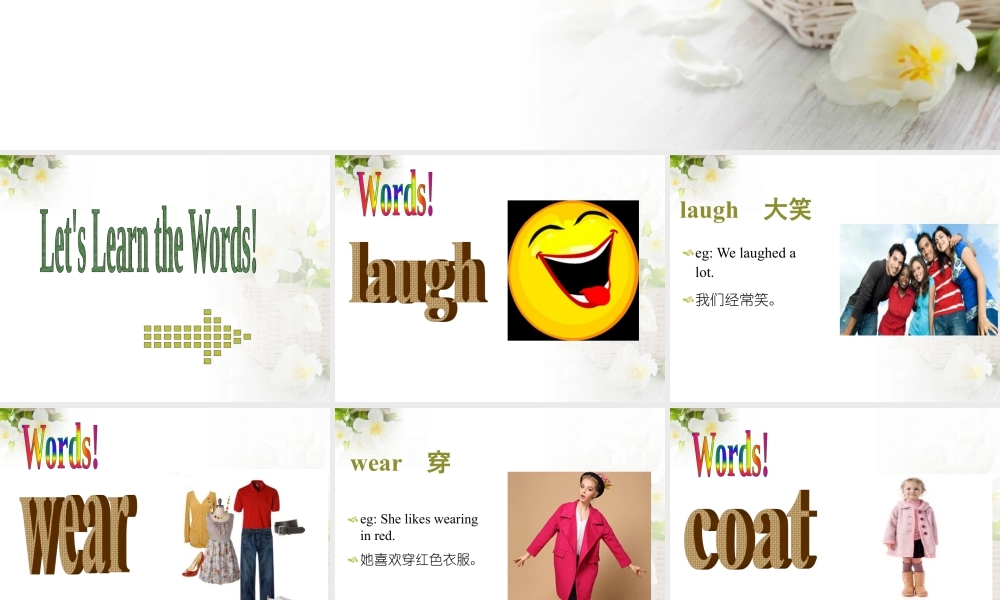 外研版小学英语课件-Module 9 Unit 1 We laughed a lot 课件1.ppt