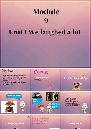 外研版小学英语课件-Module 9 Unit 1 We laughed a lot 课件2.ppt