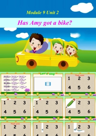 外研版小学英语课件-Module 9 Unit 2 Has Amy got a bike课件1.ppt