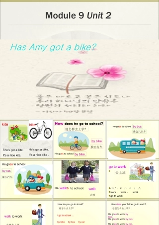 外研版小学英语课件-Module 9 Unit 2 Has Amy got a bike课件2.ppt