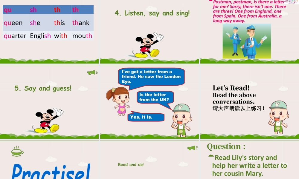 外研版小学英语课件-Module 9 Unit 2 Mum bought new T-shirts for you 课件2.ppt