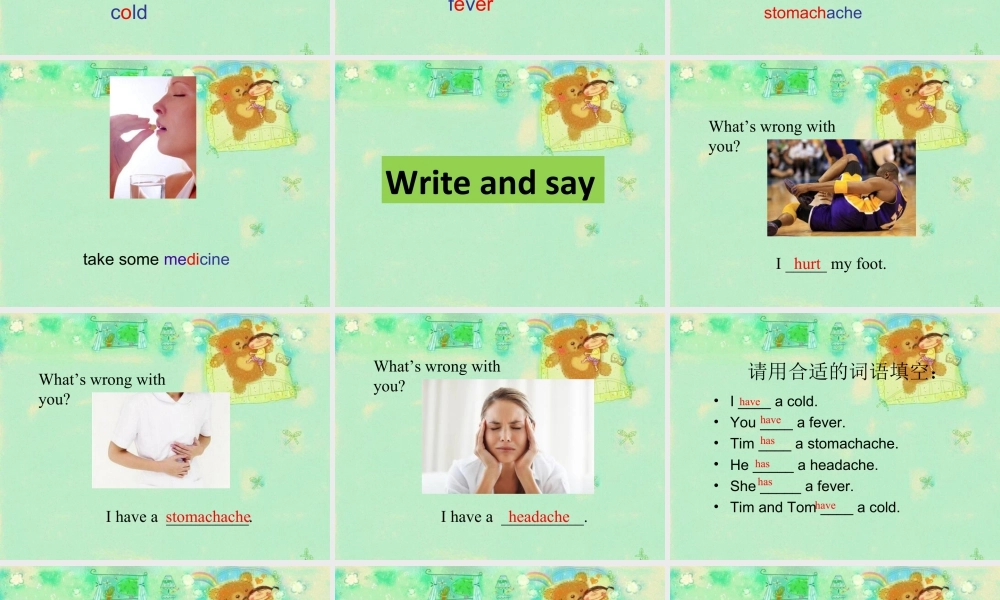 外研版小学英语课件-Module 10 Unit 1 Did you fall off your bike 课件.ppt