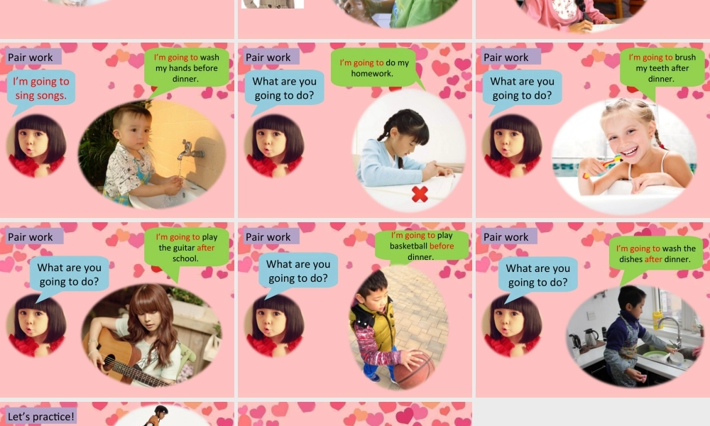 外研版小学英语课件-Module 10 Unit 1 We're going to different schools---be going to 句型操练.ppt