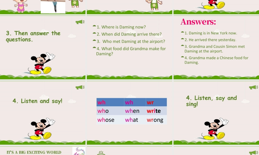 外研版小学英语课件-Module 10 Unit 2 I'm in New York now 课件2.ppt