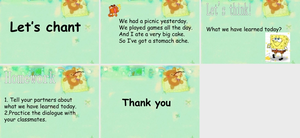 外研版小学英语课件-Module 10 Unit 2 Sam had lots of chocolate 课件.ppt