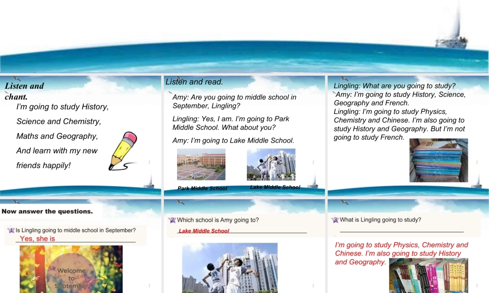 外研版小学英语课件-Module 10 Unit 2 What are you going to study 课件2.ppt