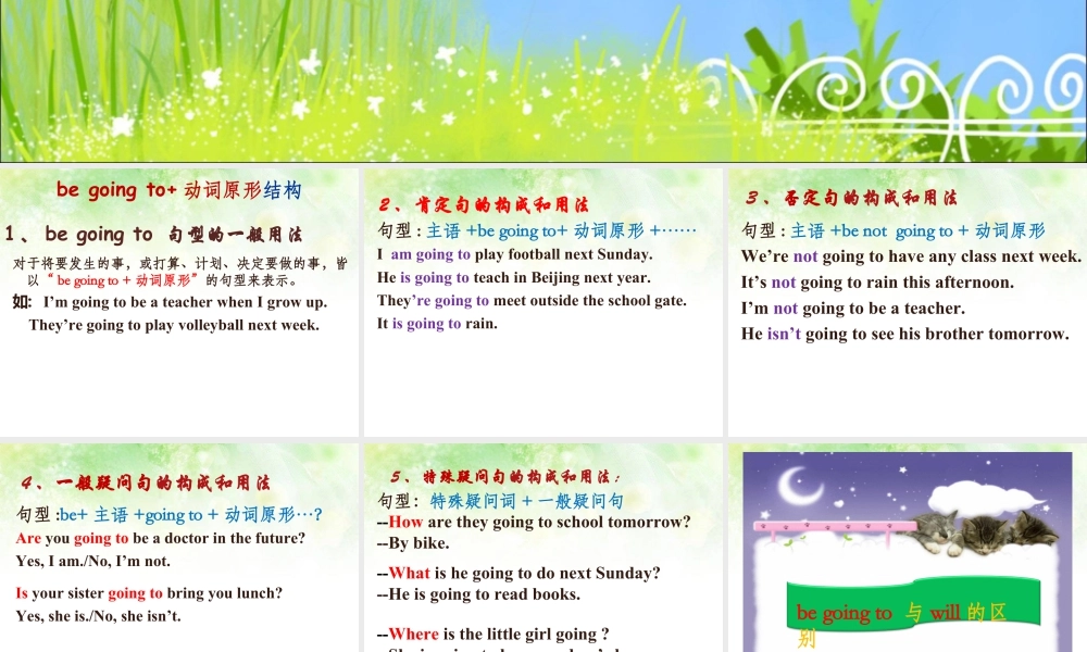 外研版小学英语课件-Module 10 Unit 2 What are you going to study--be going to 用法.ppt