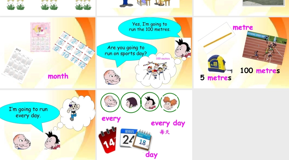 外研版小学英语课件-Unit 1 Are you going to run on sports day 课件 1.ppt