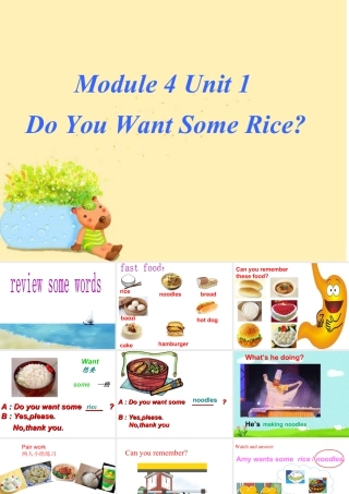 外研版小学英语课件-Unit 1 Do you want some rice 课件 2.ppt