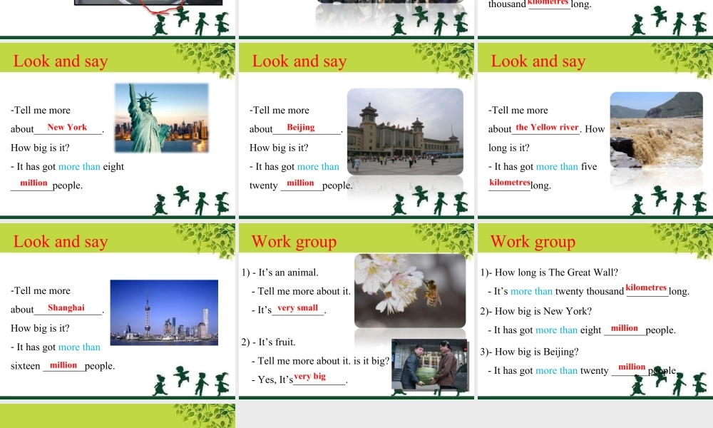 外研版小学英语课件-Unit 1 It's more than twenty thousand kilometers lon.ppt