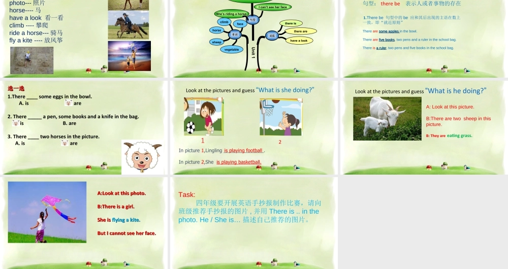 外研版小学英语课件-Unit 1 There is a horse in this photo 课件 1.ppt