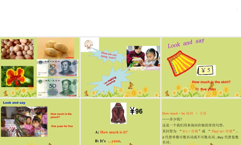 外研版小学英语课件-Unit 2 How much is it 课件 1.ppt