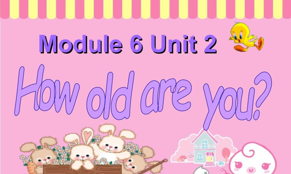 外研版小学英语课件-Unit 2 How old are you 课件 1.ppt