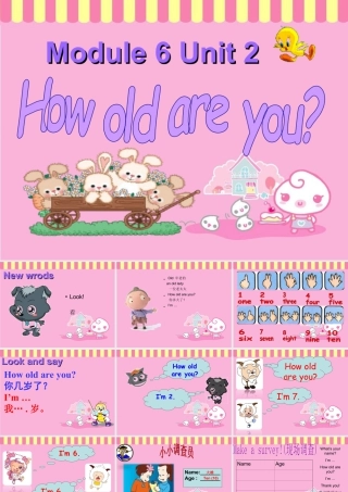 外研版小学英语课件-Unit 2 How old are you 课件 1.ppt
