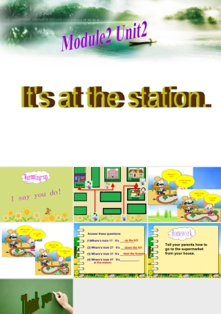 外研版小学英语课件-Unit 2 It's at the station 课件 1.ppt