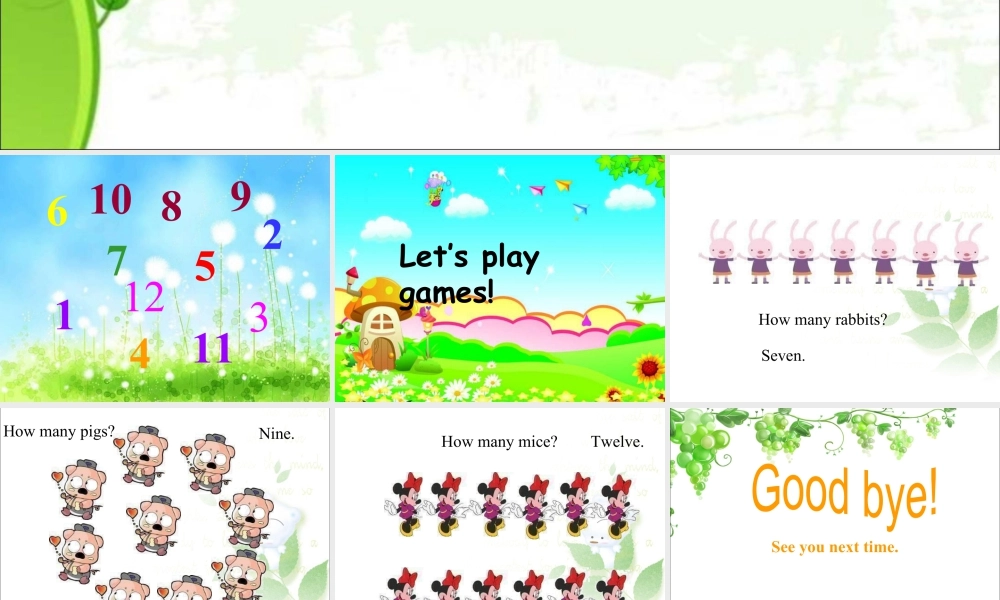 外研版小学英语课件-Unit 2 Nine girls 课件 2.ppt