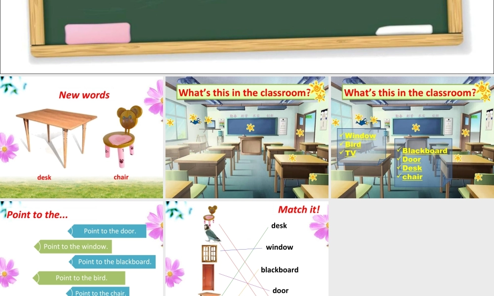 外研版小学英语课件-Unit 2 Point to the desk 课件 1.ppt