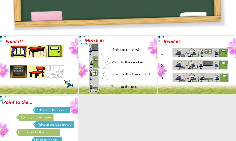 外研版小学英语课件-Unit 2 Point to the desk 课件 2.ppt