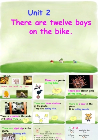 外研版小学英语课件-Unit 2 There are twelve boys on the bike 课件 2.ppt