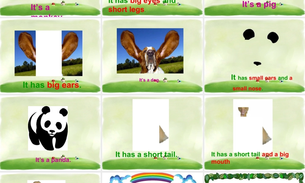 外研版小学英语课件-Unit 2 What`s the elepant doing 课件 1.ppt