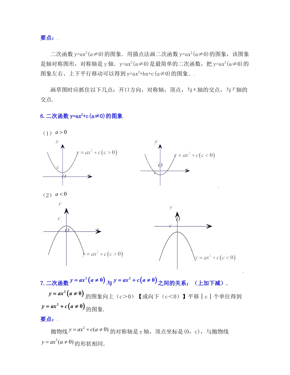 九上第1章 二次函数（知识清单）（浙教版）.docx_第3页