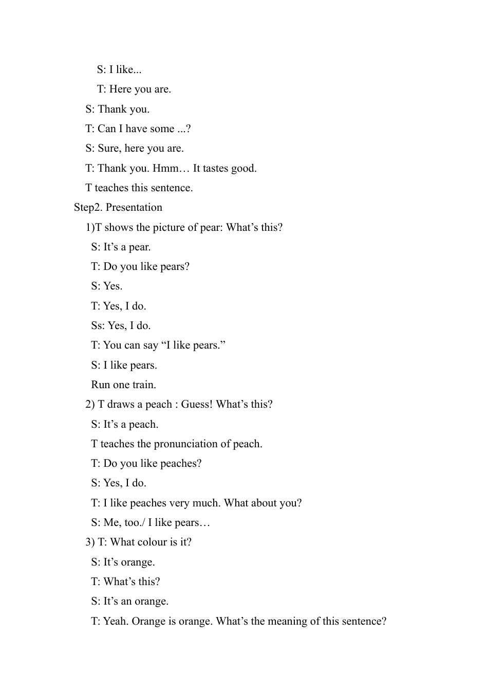 人教PEP三年级下Unit 5教案（英文版2）.docx_第2页