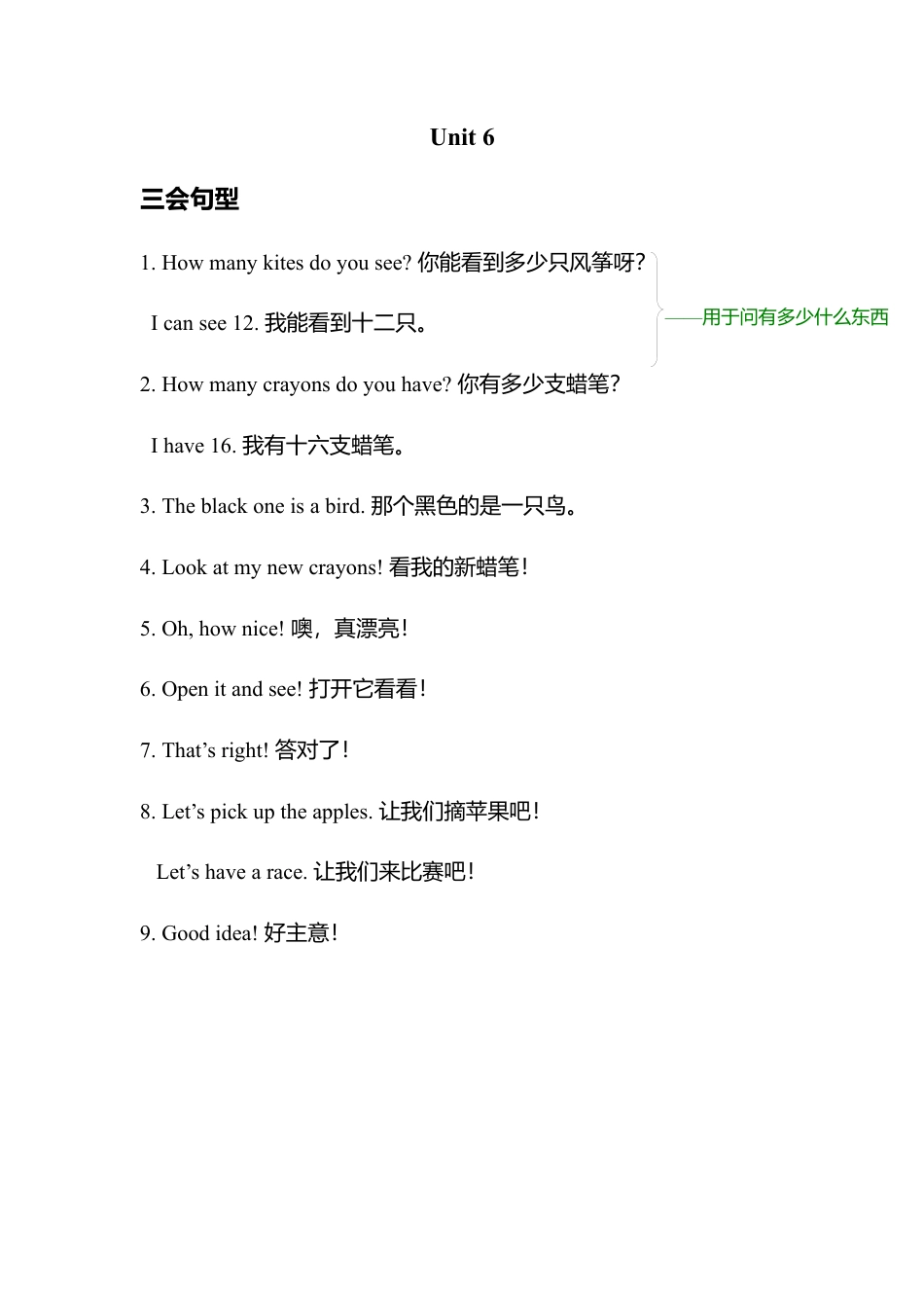 人教PEP英语三年级下册-Unit 6单元知识梳理2.docx_第1页