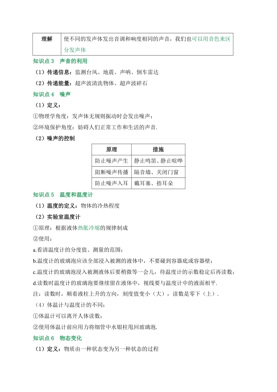 2026中考冲刺物理第1期：声、物态变化.pdf_第2页