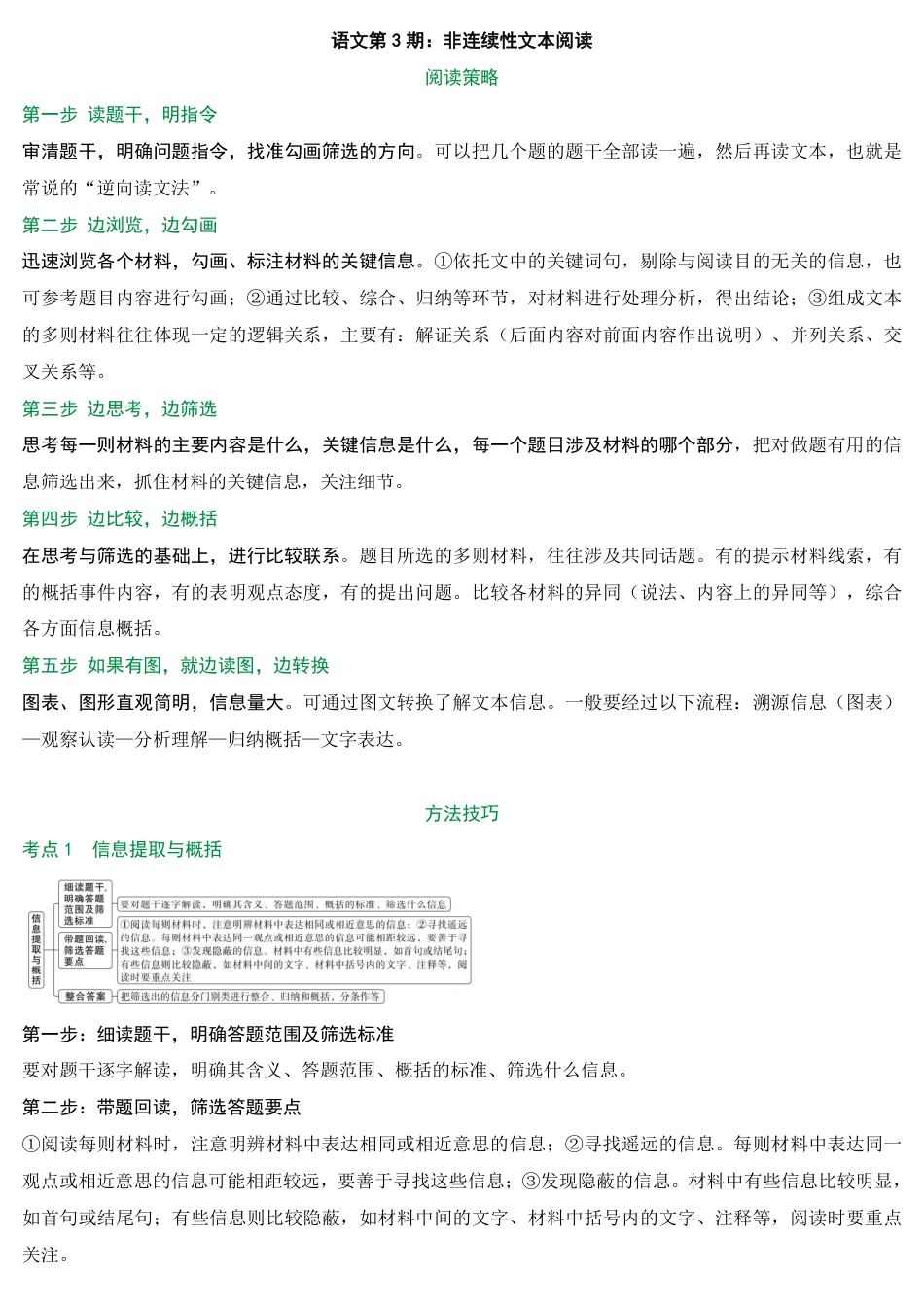 2026中考冲刺语文第3期：非连续性文本阅读.pdf_第1页