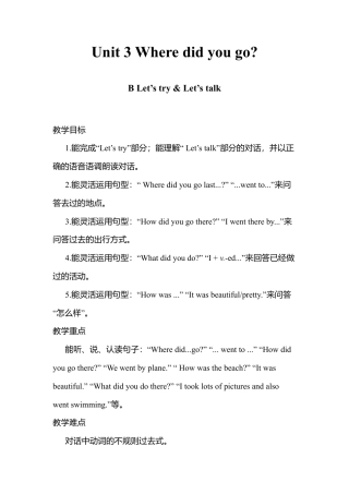 B Let's try & Let's talk2 课时教案 (2).docx